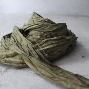Botanical Dye Silk Ribbon Wide - Tribe Castlemaine