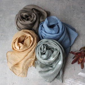 Botanical Dye Silk Scarves - Tribe Castlemaine