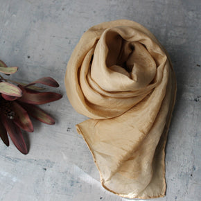 Botanical Dye Silk Scarves - Tribe Castlemaine