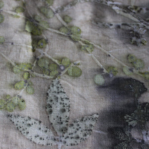 Botanical Eco Print Linen Panel Placemats - Tribe Castlemaine