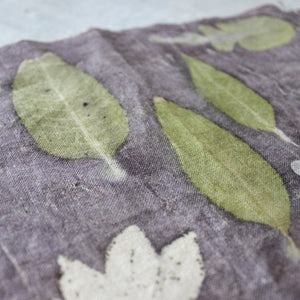 Botanical Eco Print Linen Panel Placemats - Tribe Castlemaine