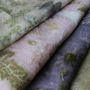 Botanical Eco Print Linen Panel Placemats - Tribe Castlemaine