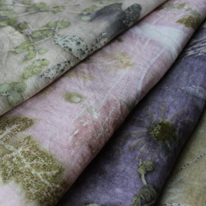 Botanical Eco Print Linen Panel Placemats - Tribe Castlemaine