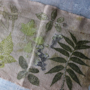 Botanical Eco Print Linen Panel Placemats - Tribe Castlemaine