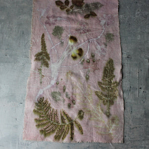 Botanical Eco Print Linen Panel Placemats - Tribe Castlemaine