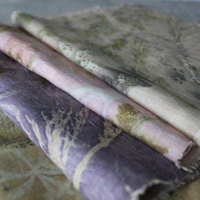 Botanical Eco Print Linen Panel Placemats - Tribe Castlemaine