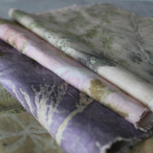 Botanical Eco Print Linen Panel Placemats - Tribe Castlemaine