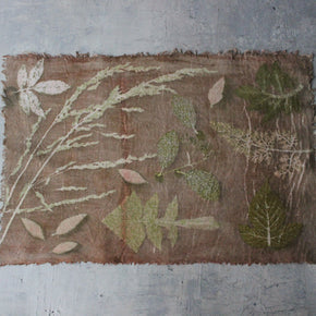 Botanical Eco Print Linen Panel Placemats - Tribe Castlemaine