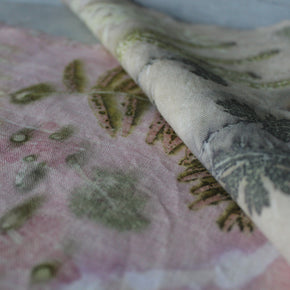 Botanical Eco Print Linen Panel Placemats - Tribe Castlemaine