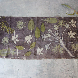 Botanical Eco Print Linen Panel Placemats - Tribe Castlemaine