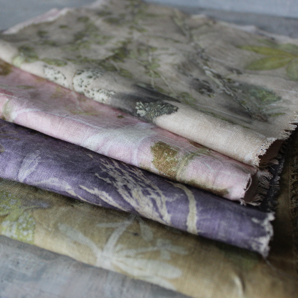 Botanical Eco Print Linen Panel Placemats - Tribe Castlemaine