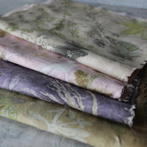 Botanical Eco Print Linen Panel Placemats - Tribe Castlemaine