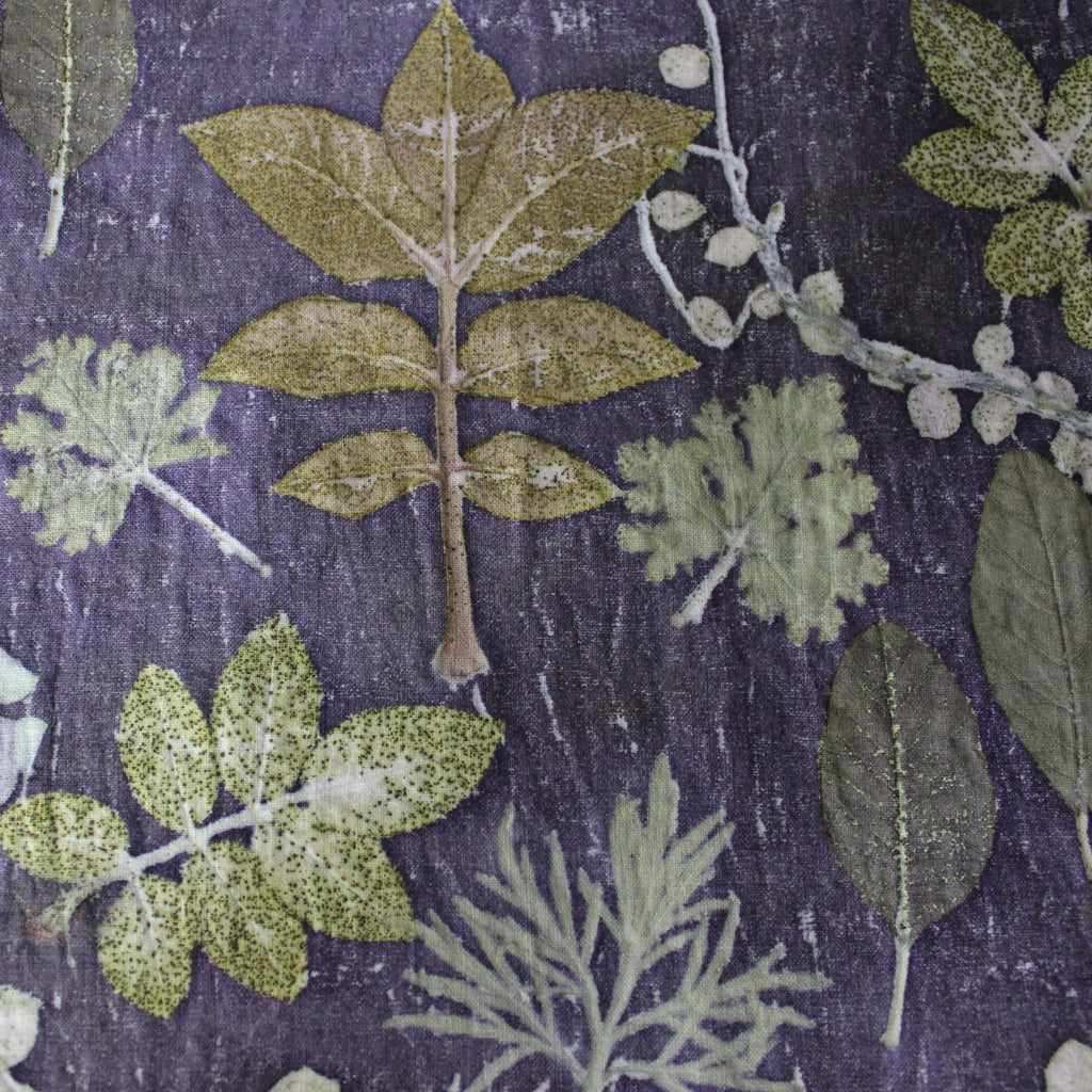 Botanical Eco Print Linen Placemat Logwood 1 - Tribe Castlemaine
