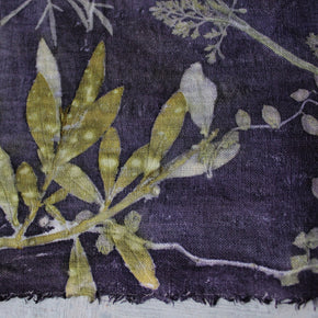 Botanical Eco Print Linen Placemat Logwood 2 - Tribe Castlemaine