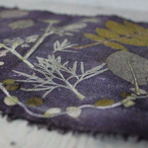 Botanical Eco Print Linen Placemat Logwood 2 - Tribe Castlemaine