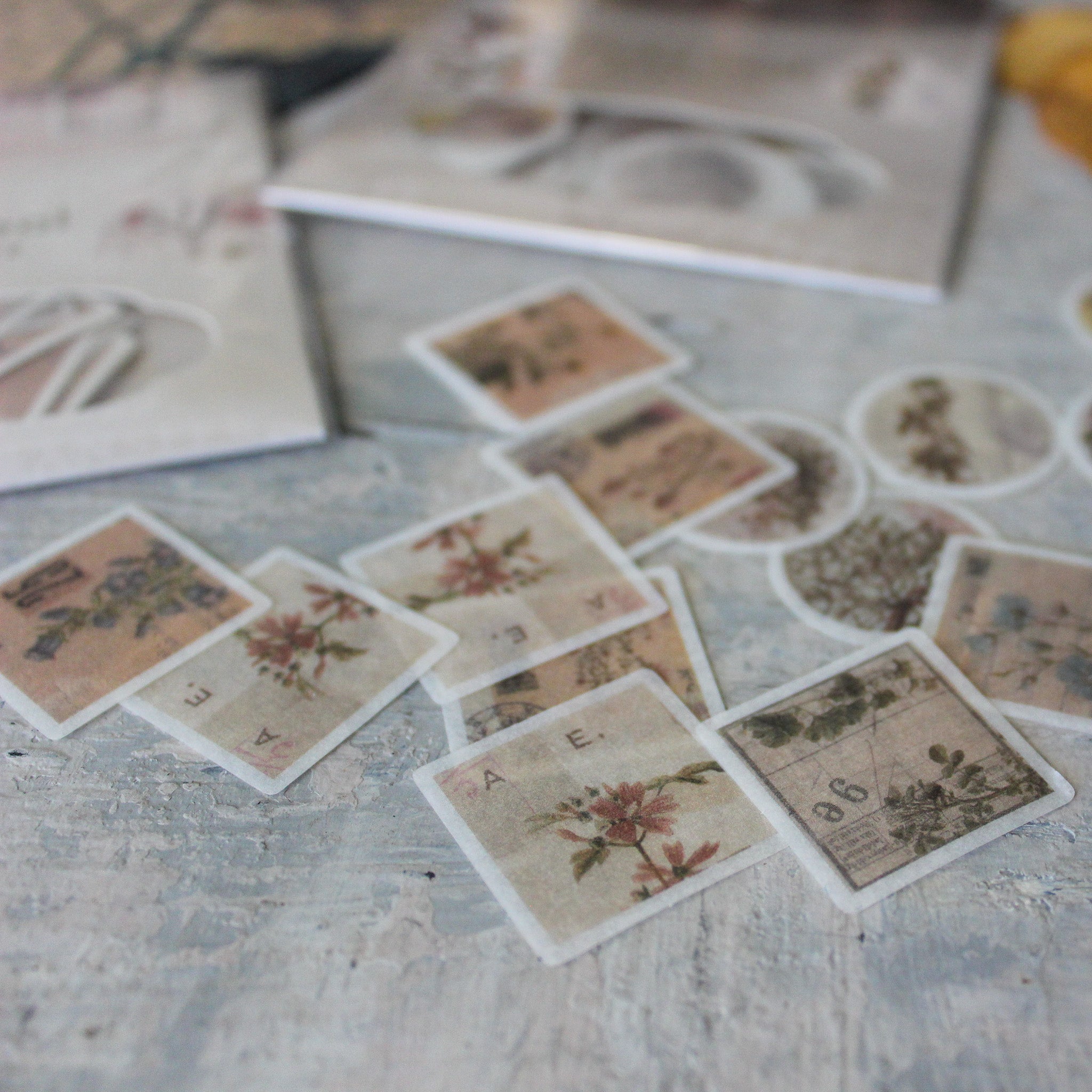 Botanical Washi Sticker Seals - Tribe Castlemaine