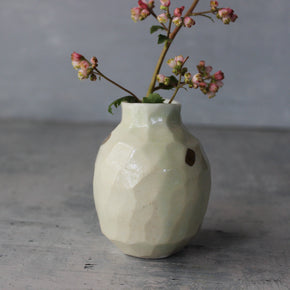 Bud Vase Faceted Gold - Tribe Castlemaine
