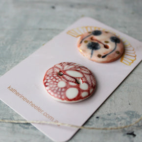 Ceramic Buttons : Dandelion - Tribe Castlemaine