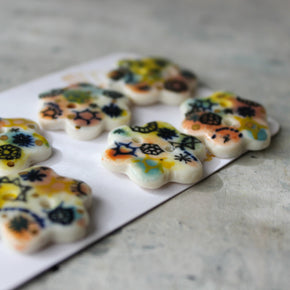 Ceramic Buttons Stars & Cells - Tribe Castlemaine