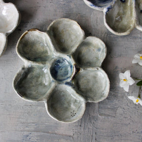 Ceramic Daisy Trinket Trays - Tribe Castlemaine