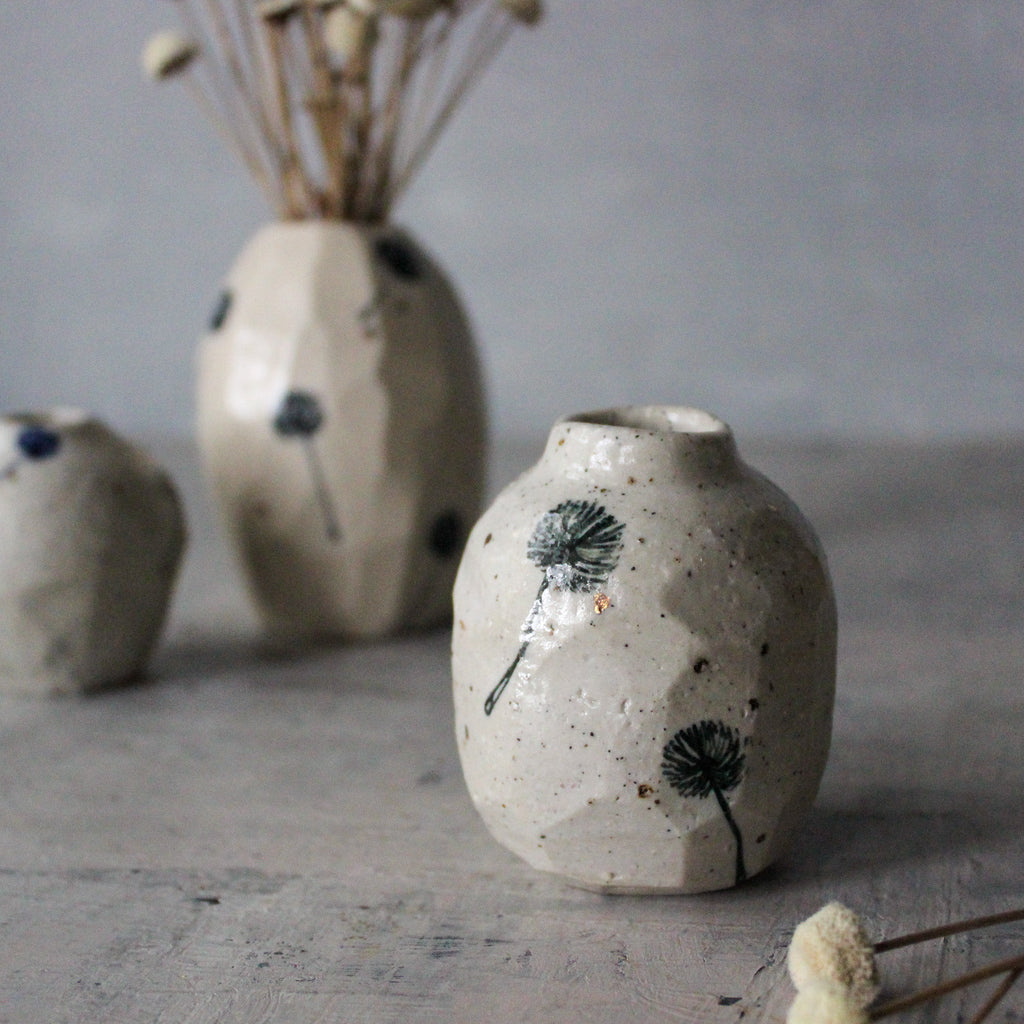 Ceramic Dandelion Vases - Tribe Castlemaine