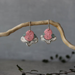 Ceramic Earrings Colour Layers #3 - Tribe Castlemaine