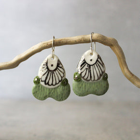 Ceramic Earrings Colour Layers 9 - Tribe Castlemaine