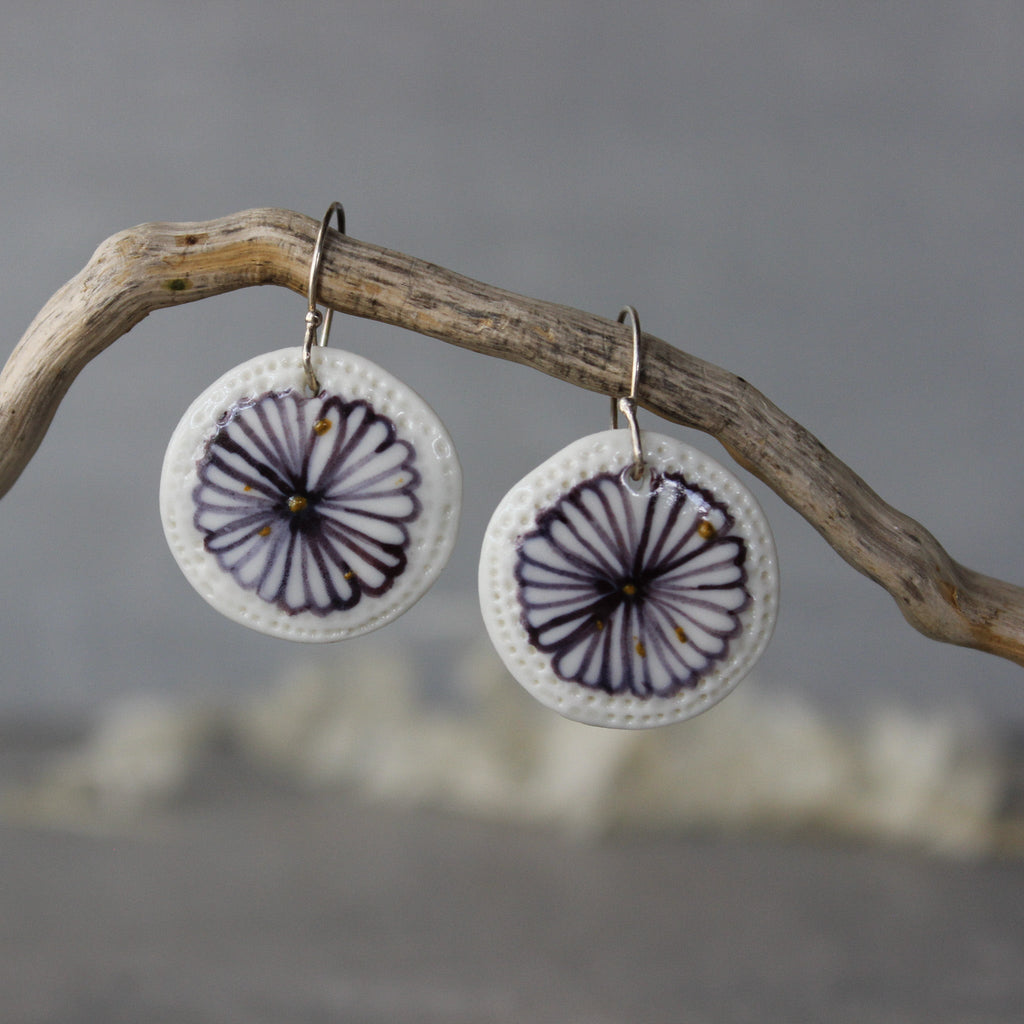 Ceramic Earrings Daisy - Tribe Castlemaine