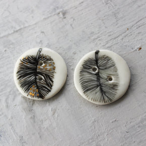 Ceramic Hand - painted Buttons - Tribe Castlemaine