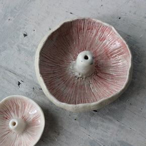 Ceramic Mushroom Specimen Keeper / Incense Holder Dishes - Tribe Castlemaine