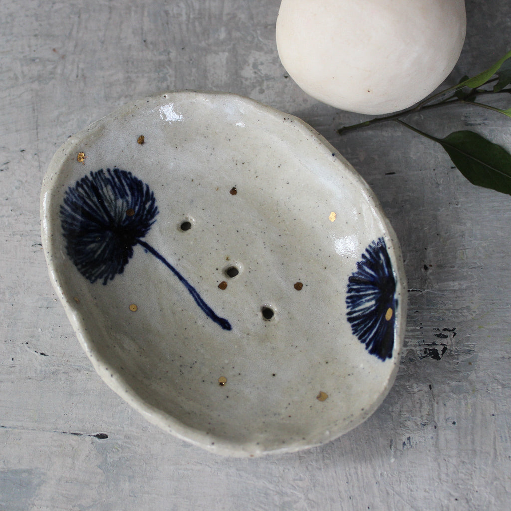 Ceramic Soap Dishes Dandelion - Tribe Castlemaine