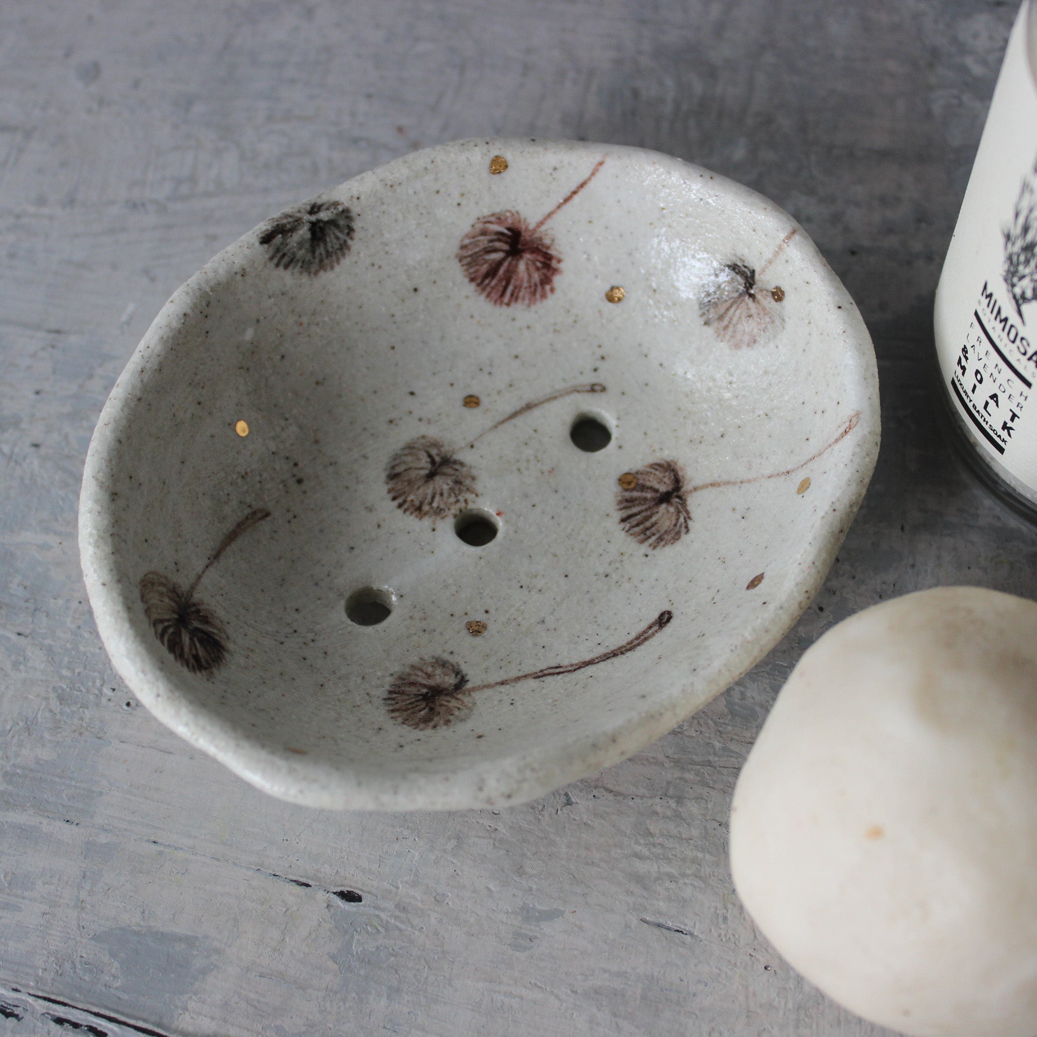 Ceramic Soap Dishes Dandelion - Tribe Castlemaine