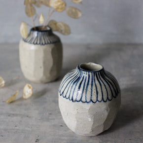 Ceramic Vases Blue Daisy - Tribe Castlemaine