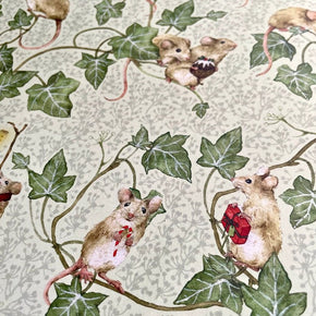 Christmas Mice Gift Wrap Paper - Tribe Castlemaine
