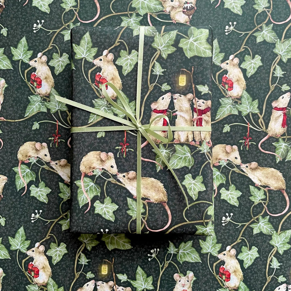 Christmas Mice Gift Wrap Paper - Tribe Castlemaine
