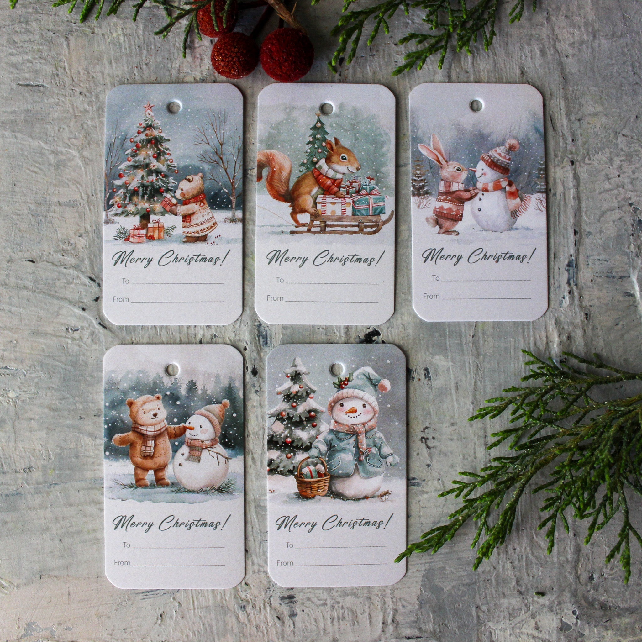 Christmas Vintage Gift Tag Packs - Tribe Castlemaine