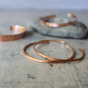 Copper Cuff Bangles - Tribe Castlemaine