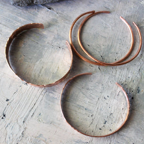 Copper Cuff Bangles - Tribe Castlemaine
