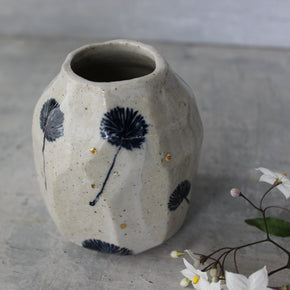 Dandelion Vase Indigo Gold - Tribe Castlemaine