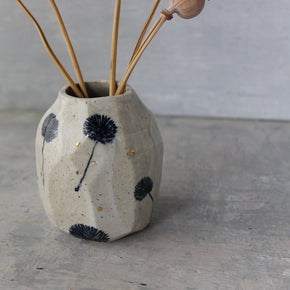 Dandelion Vase Indigo Gold - Tribe Castlemaine