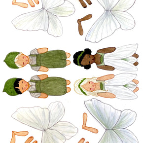 Danish Papercraft : Snowdrops - Tribe Castlemaine