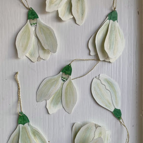 Danish Papercraft : Snowdrops - Tribe Castlemaine