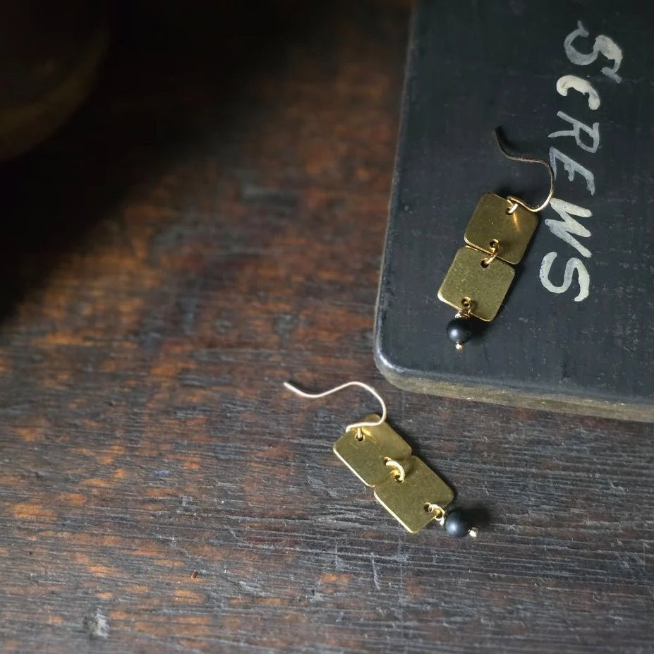 Ebony Echoes Earrings - Tribe Castlemaine