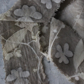 Eco-Print Calico Ribbon - Tribe Castlemaine