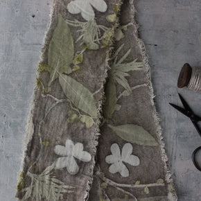 Eco-Print Calico Ribbon - Tribe Castlemaine