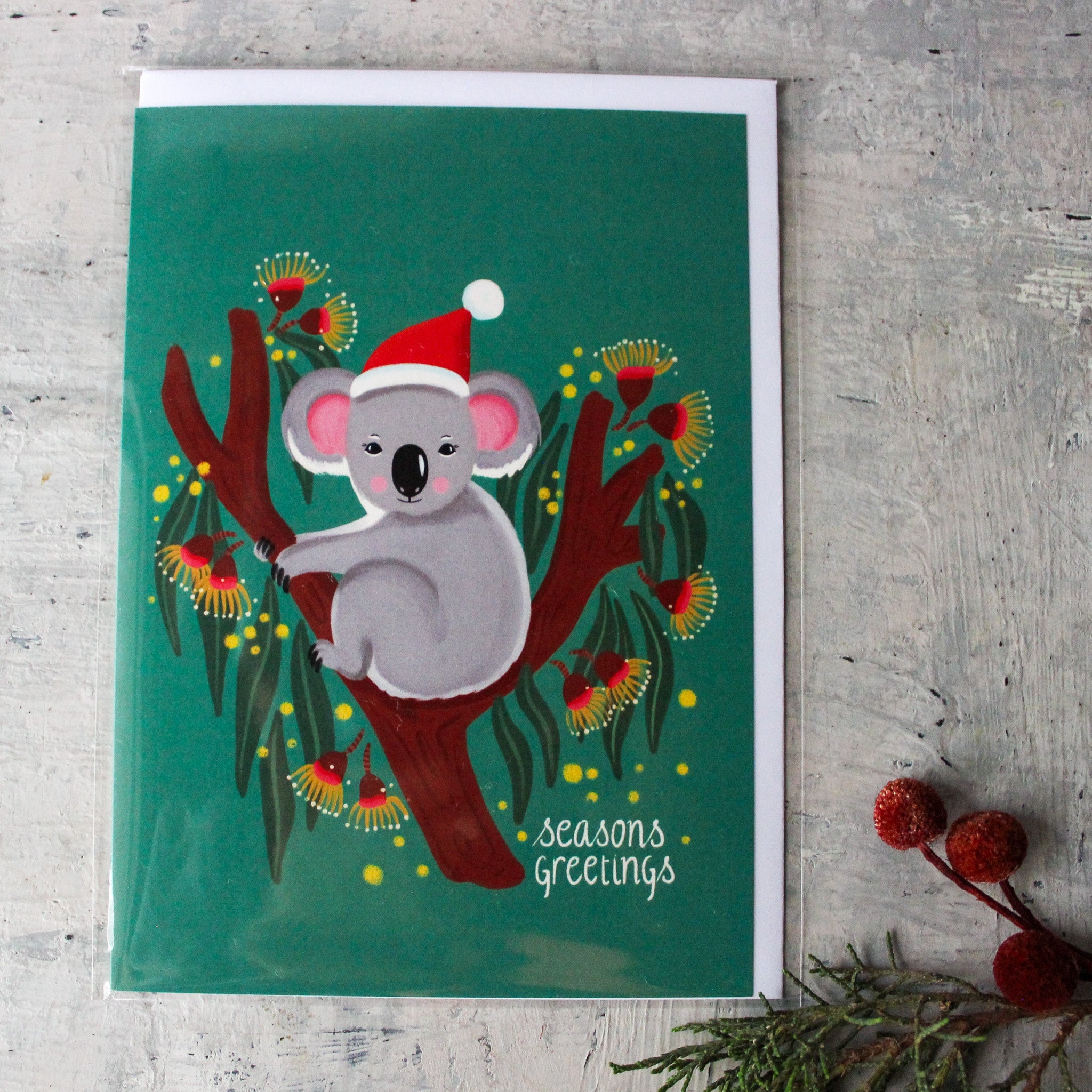 Emma Whitelaw Card Christmas Koala - Tribe Castlemaine