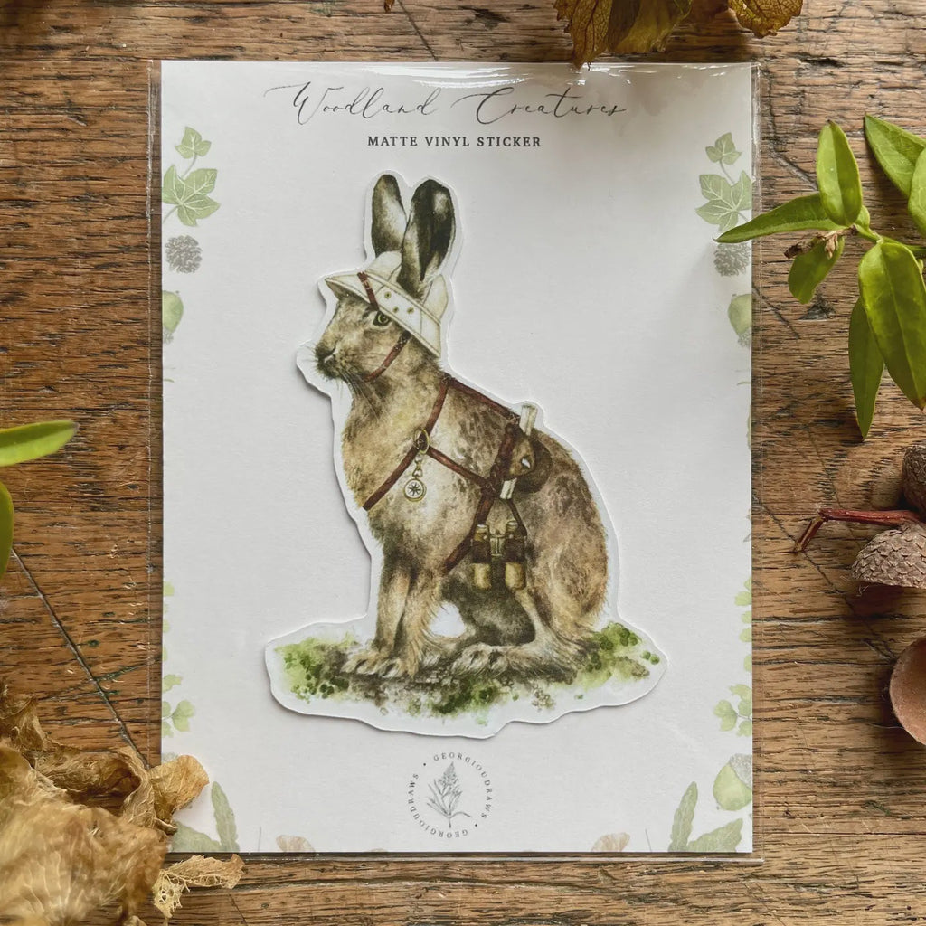 Explorer Hare Sticker - Tribe Castlemaine