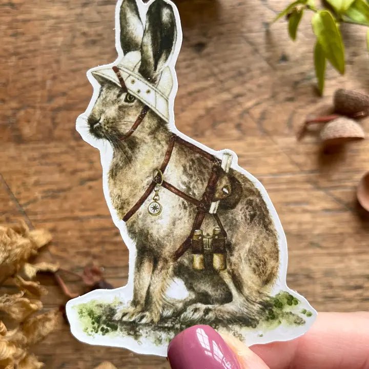 Explorer Hare Sticker - Tribe Castlemaine