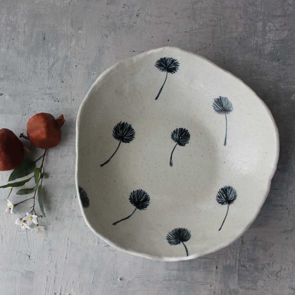 Extra Large Dandelion Ceramic Bowl - Tribe Castlemaine