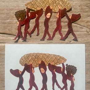 Danish Papercraft : Christmas Elves
